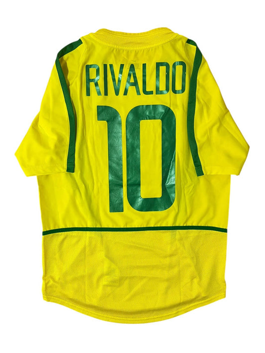 Camiseta local Brasil 2002 | Rivaldo 10 (S)