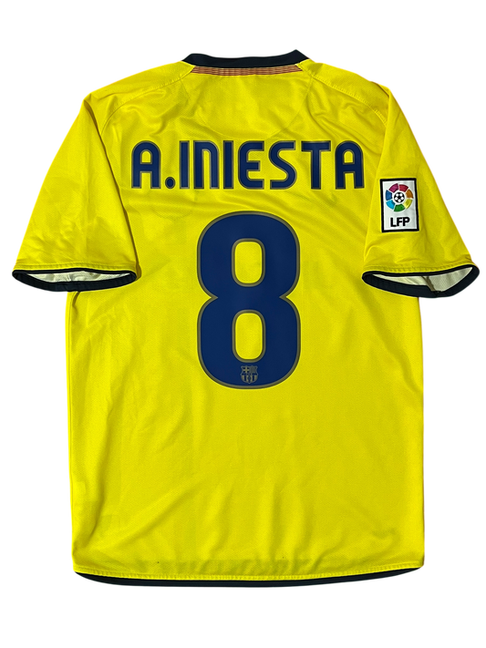 Camiseta visitante FC Barcelona 2008-09 | A. Iniesta 8 (S)