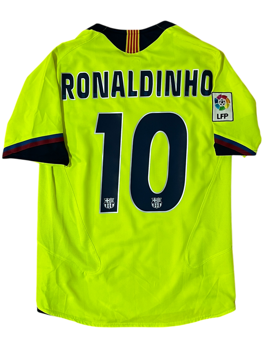 Camiseta visitante FC Barcelona 2005-06  | Ronaldinho 10 (S)