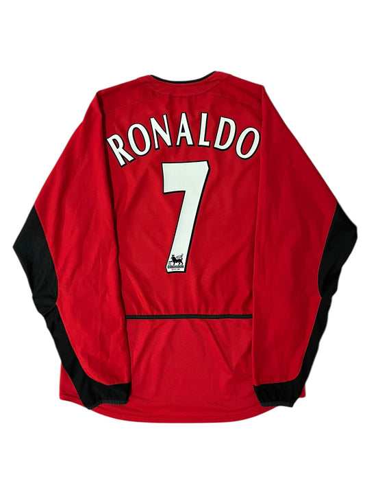 Camiseta local Manchester United 2002-04 ML | Ronaldo 7 (L)