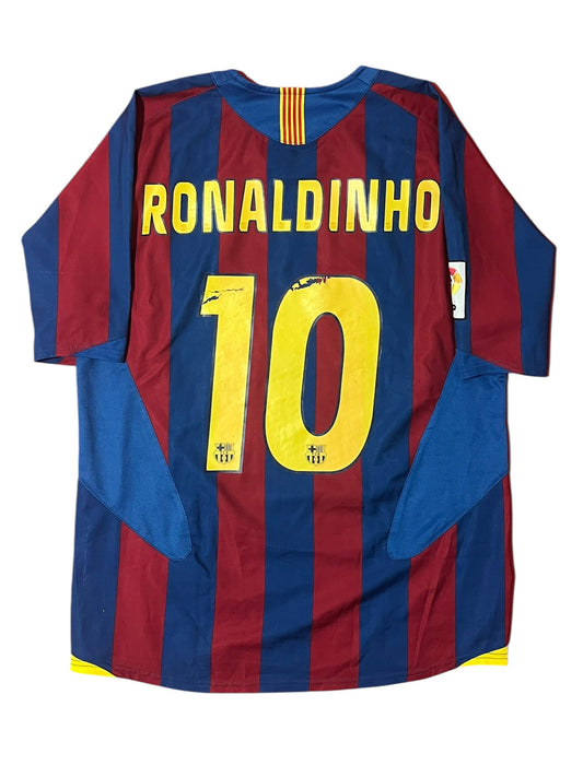 Camiseta local FC Barcelona 2005-06 | Ronaldinho 10 (M)